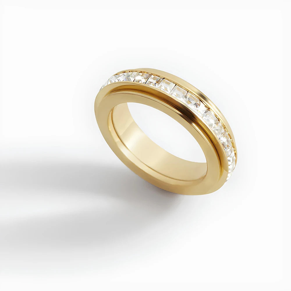 Zirconia Spinner Ring - sensory regulation in a premium finish