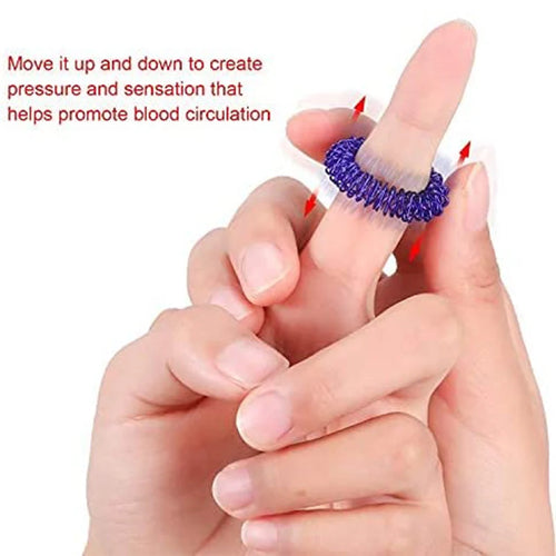 Acupressure Finger Rings - discreet tactile input for busy fingers