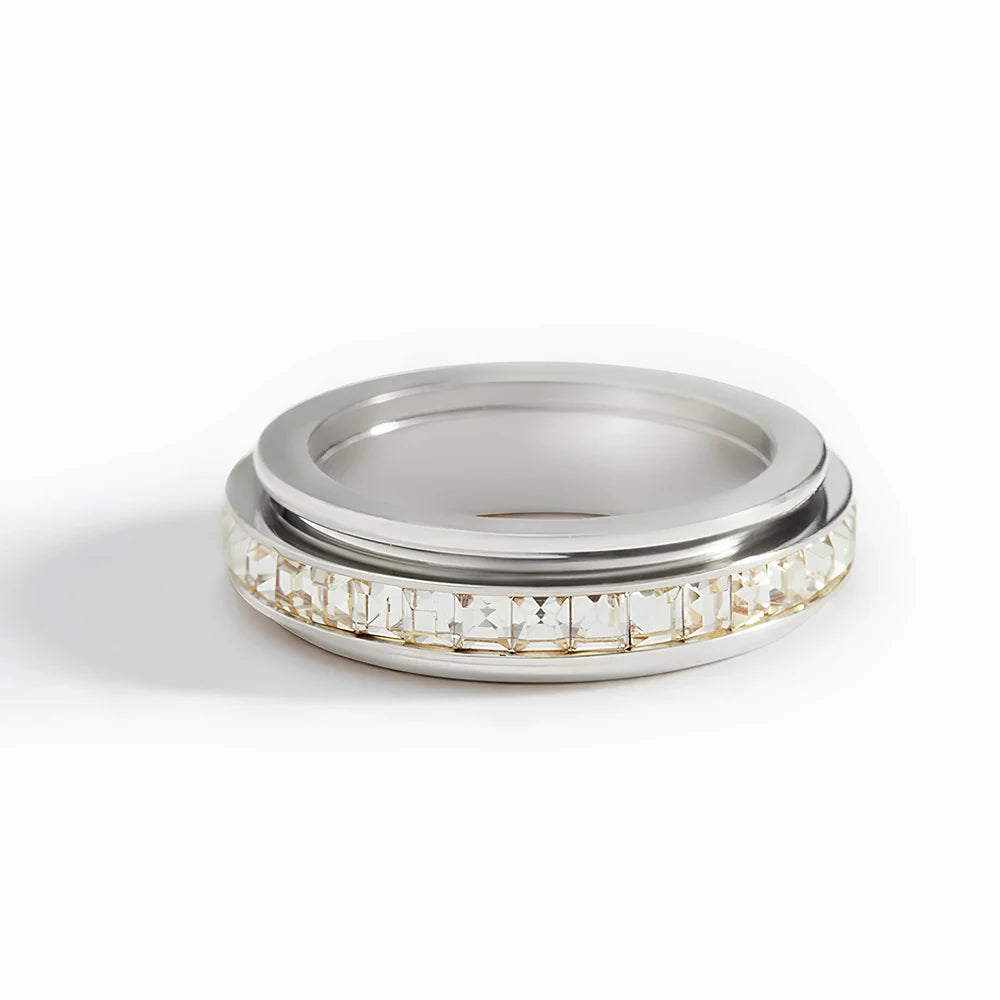 Zirconia Spinner Ring - sensory regulation in a premium finish