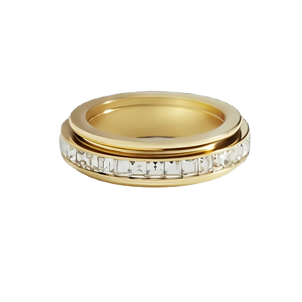 Zirconia Spinner Ring - sensory regulation in a premium finish