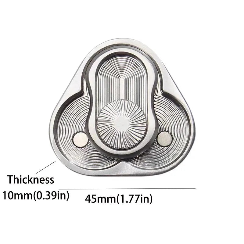 Triangular Magnetic Push Slider - three ways to play, one pocket-sized metal tool