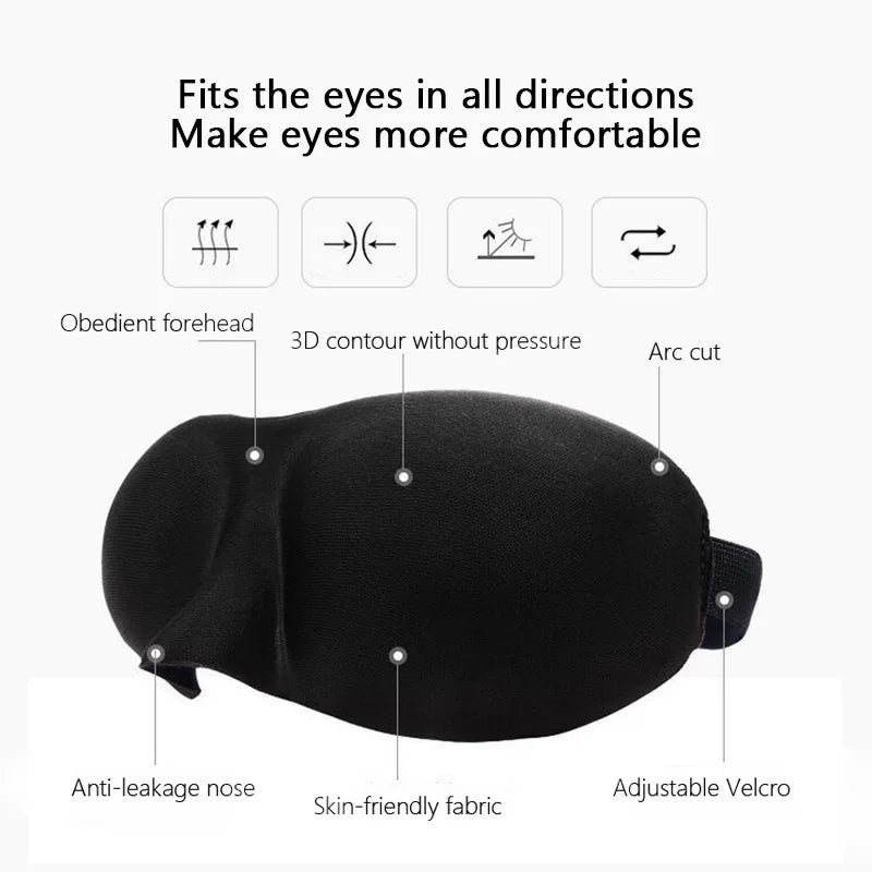 Contoured Sleeping Mask - no light, no pressure, no disruption