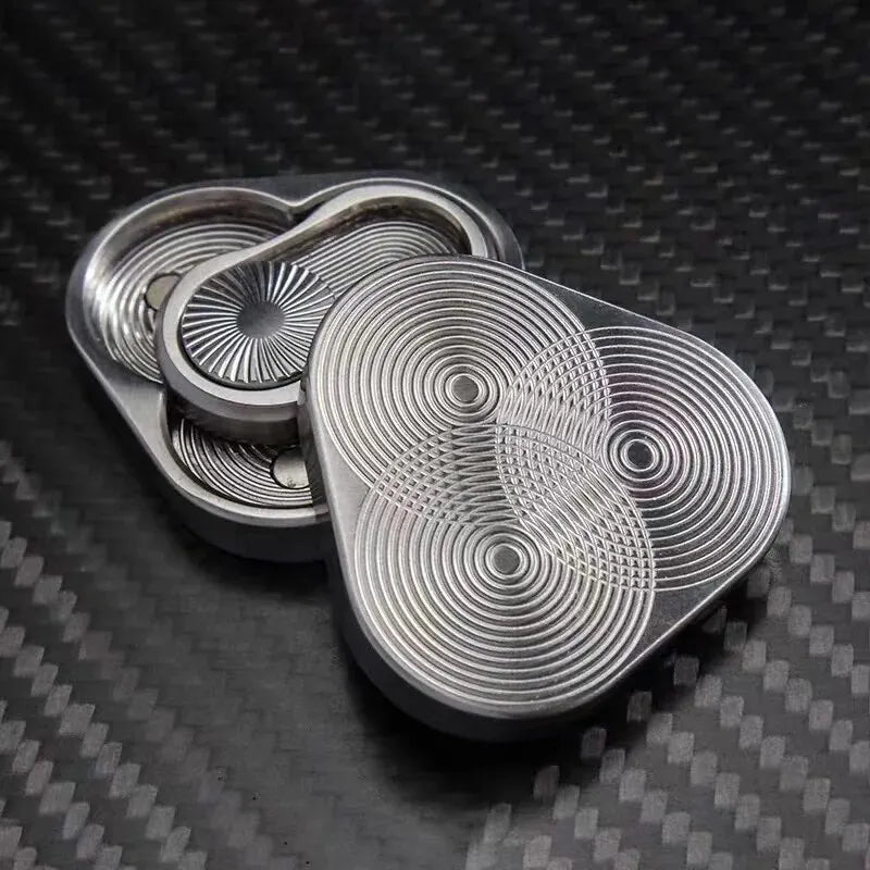 Triangular Magnetic Push Slider - three ways to play, one pocket-sized metal tool