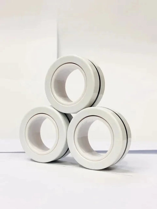 Magnetic Fidget Rings set of three - discreet sensory regulation for busy hands