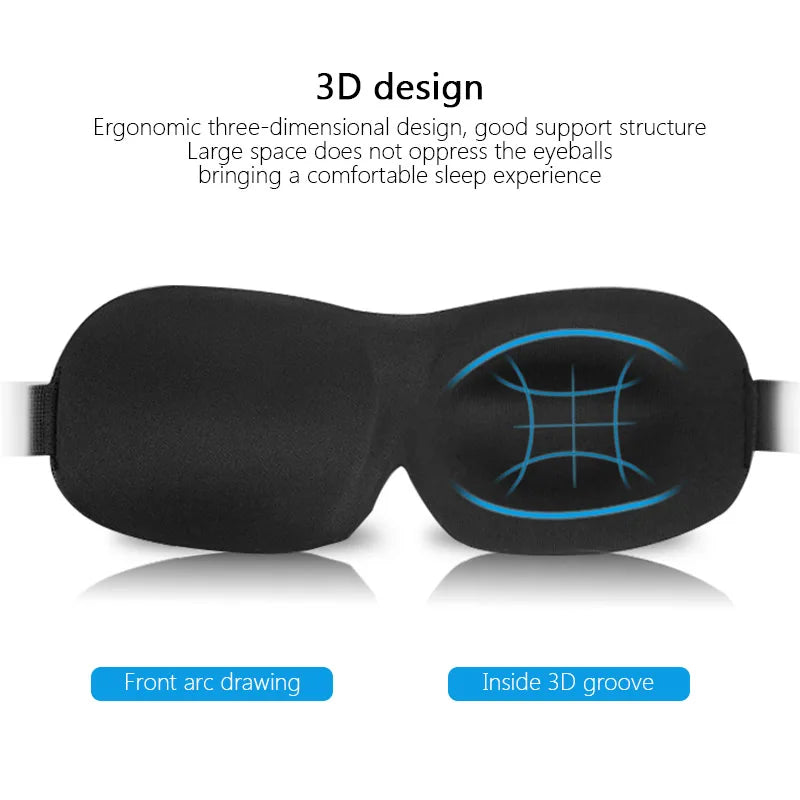 Contoured Sleeping Mask - no light, no pressure, no disruption