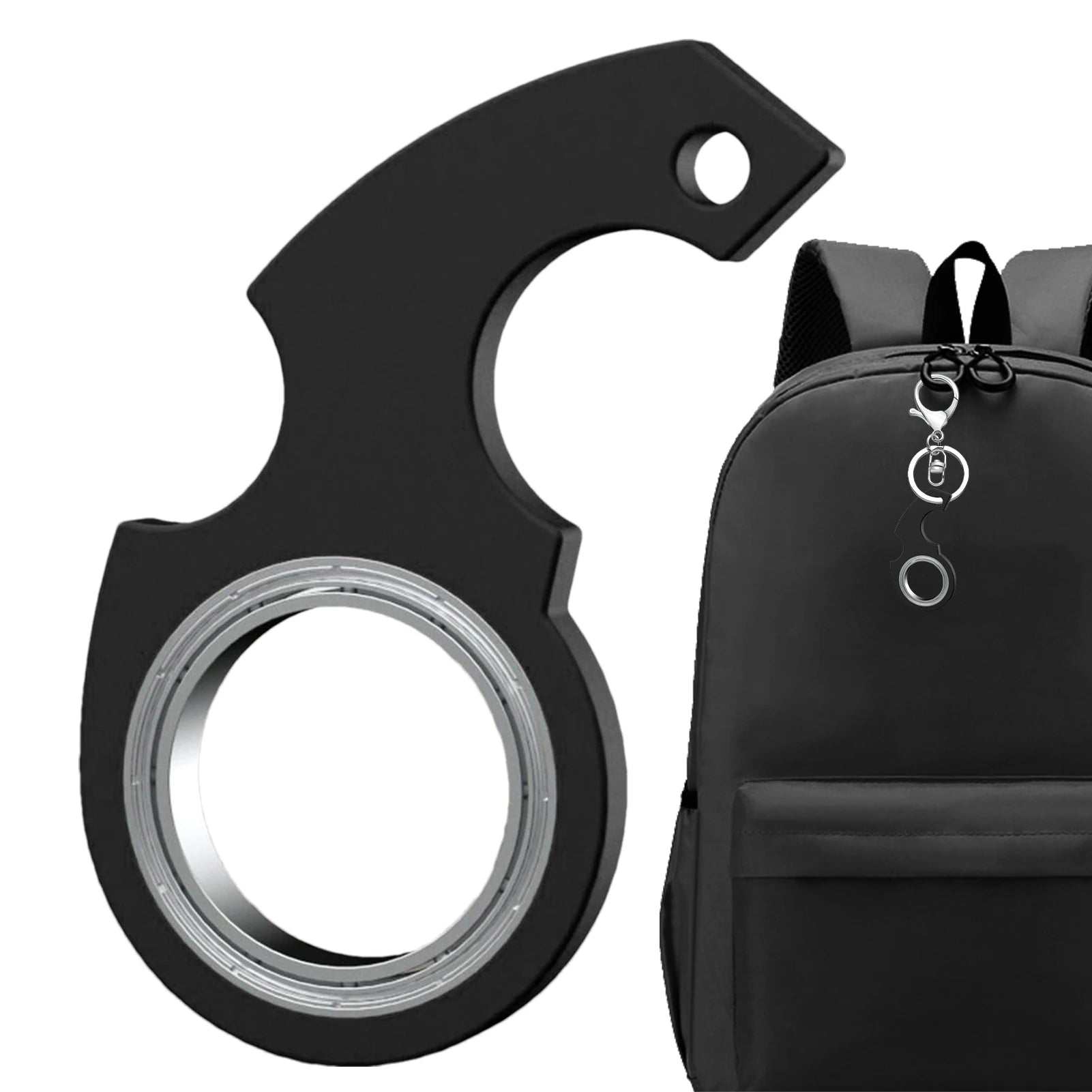 Spinning Keyring Fidget - metal, tactile, always with you