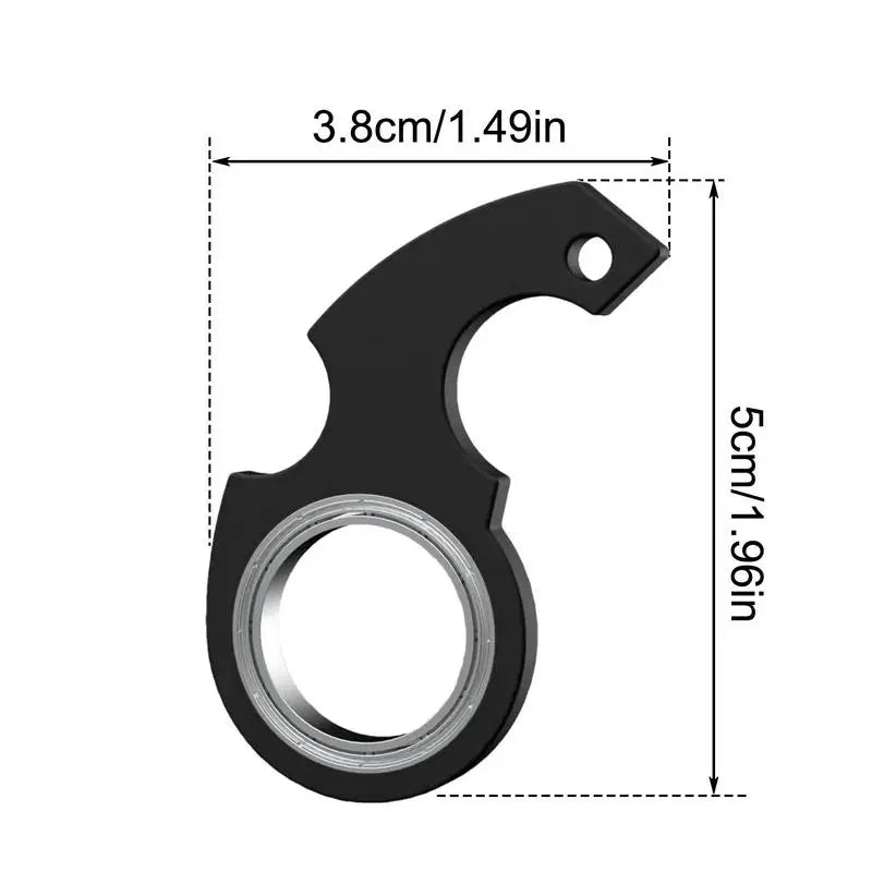 Spinning Keyring Fidget - metal, tactile, always with you