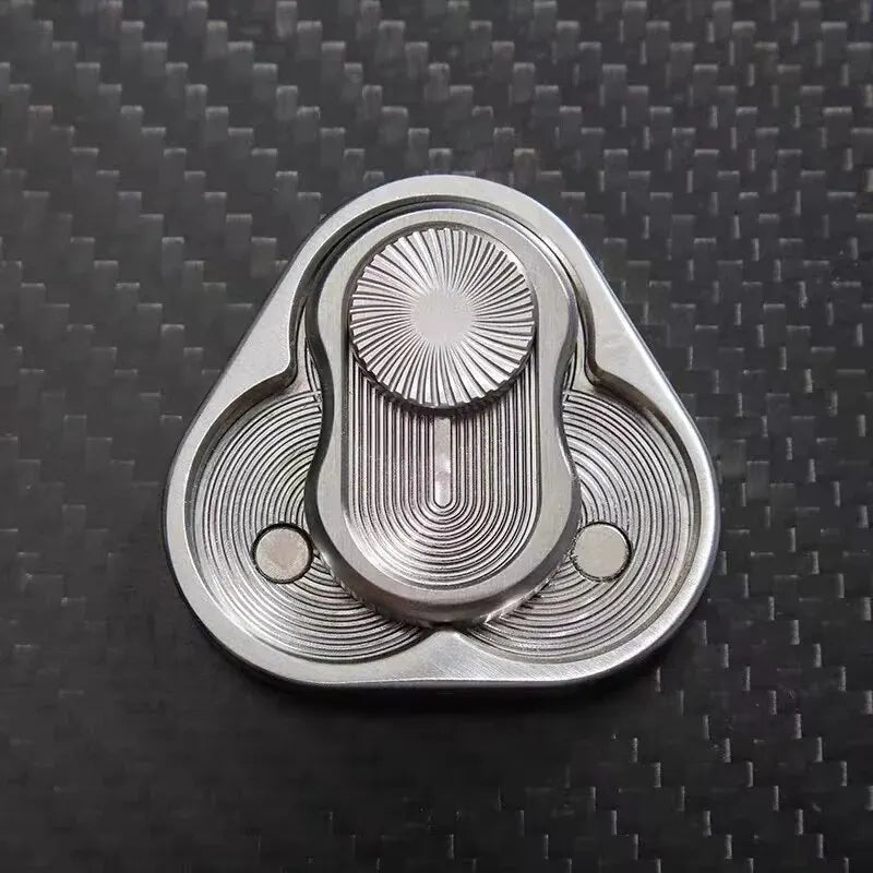 Triangular Magnetic Push Slider - three ways to play, one pocket-sized metal tool