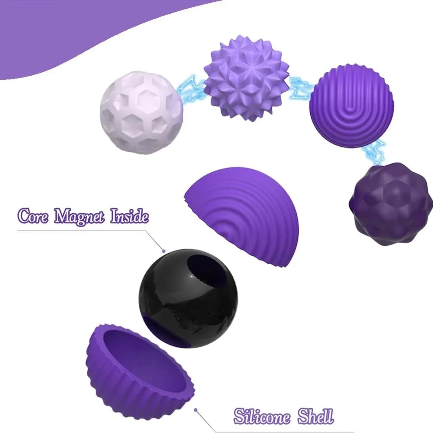 Magnetic Silicone Sensory Balls - soft, silent, and satisfying to handle