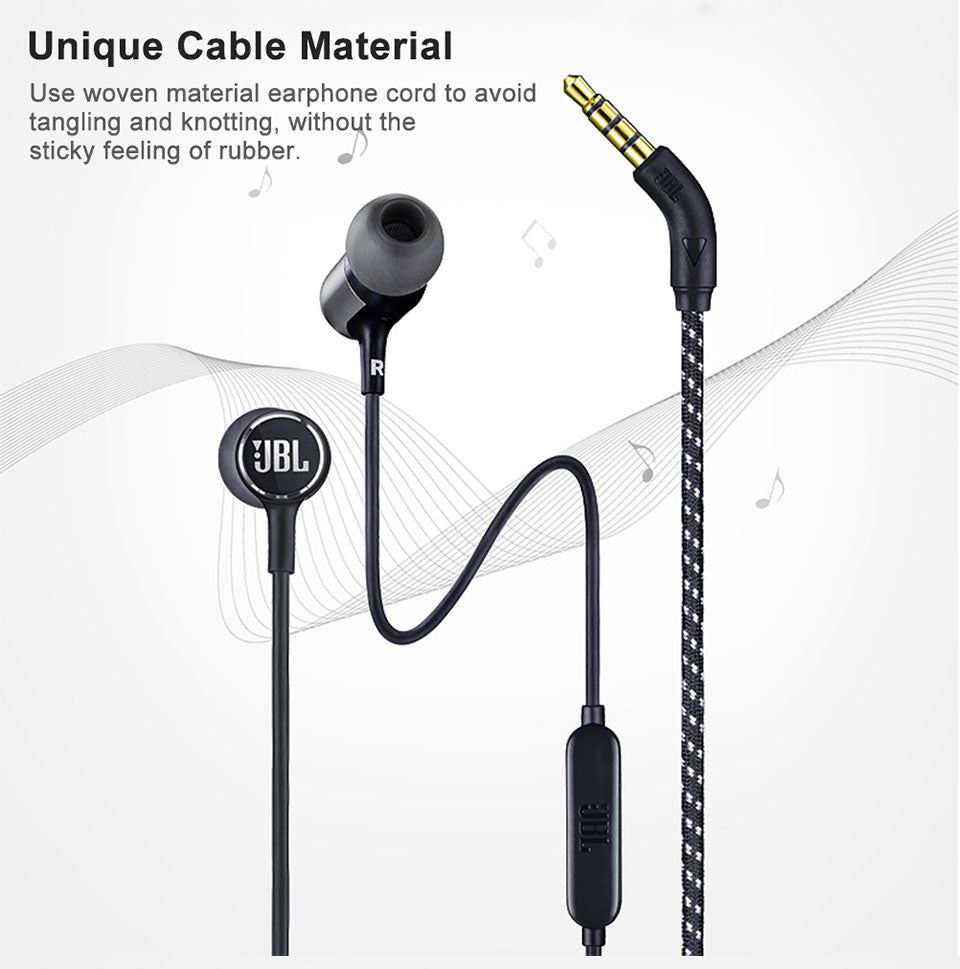 JBL Wired Earphones - trusted audio clarity for focused listening